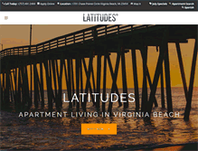 Tablet Screenshot of latitudes-apts.com